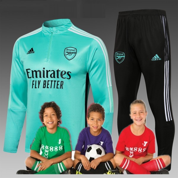 kid's 21/22 arsenal Training Suits  green